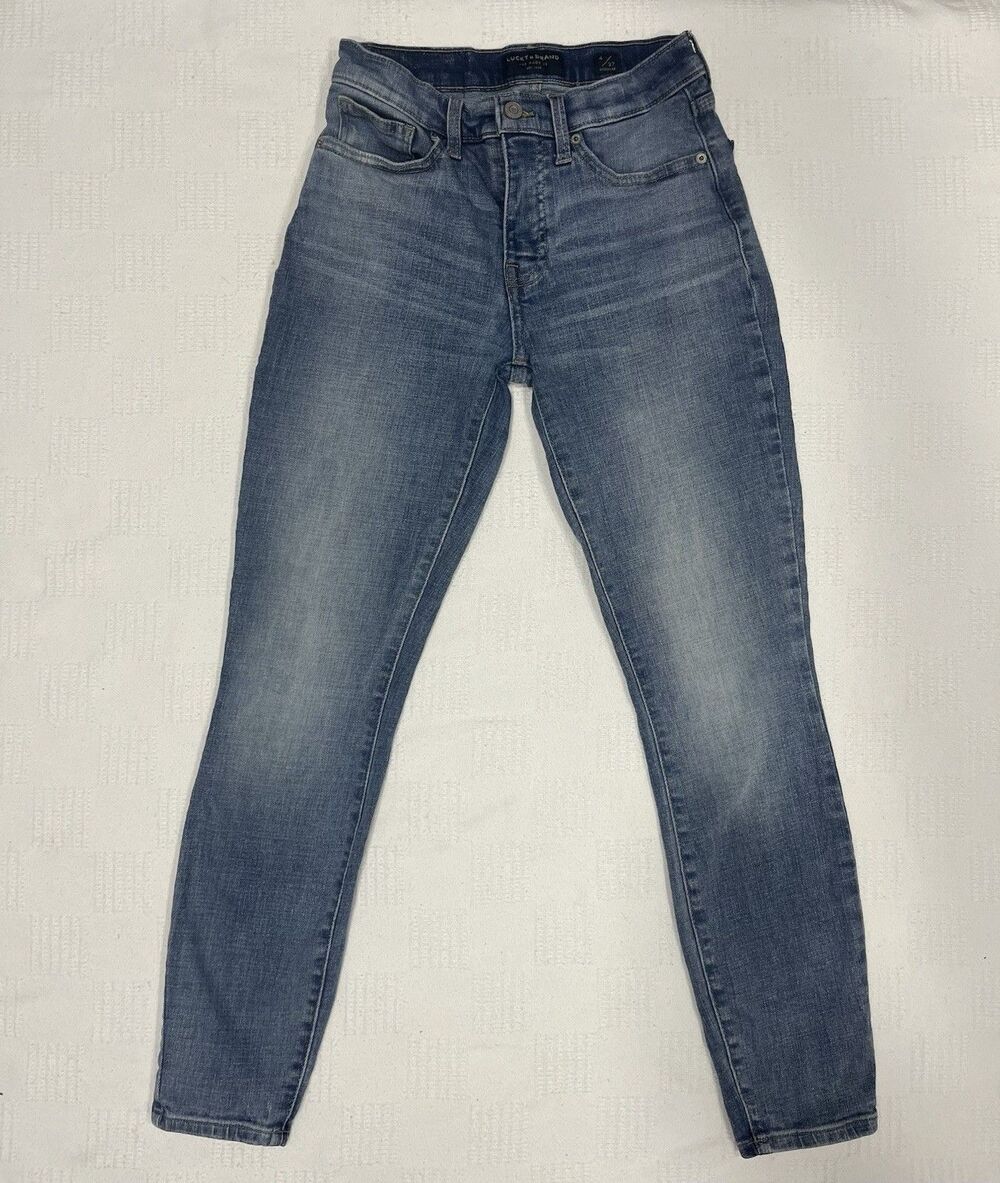 Lucky Brand Jeans Mid Rise Skinny Ava Medium Wash Stretch Denim 4 / 27 (25/27)